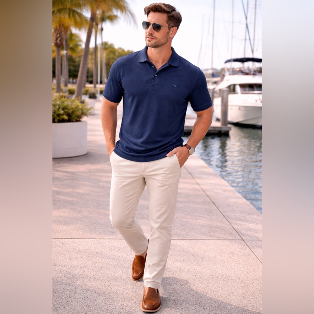 Tommy Bahama Navy Polo Shirt